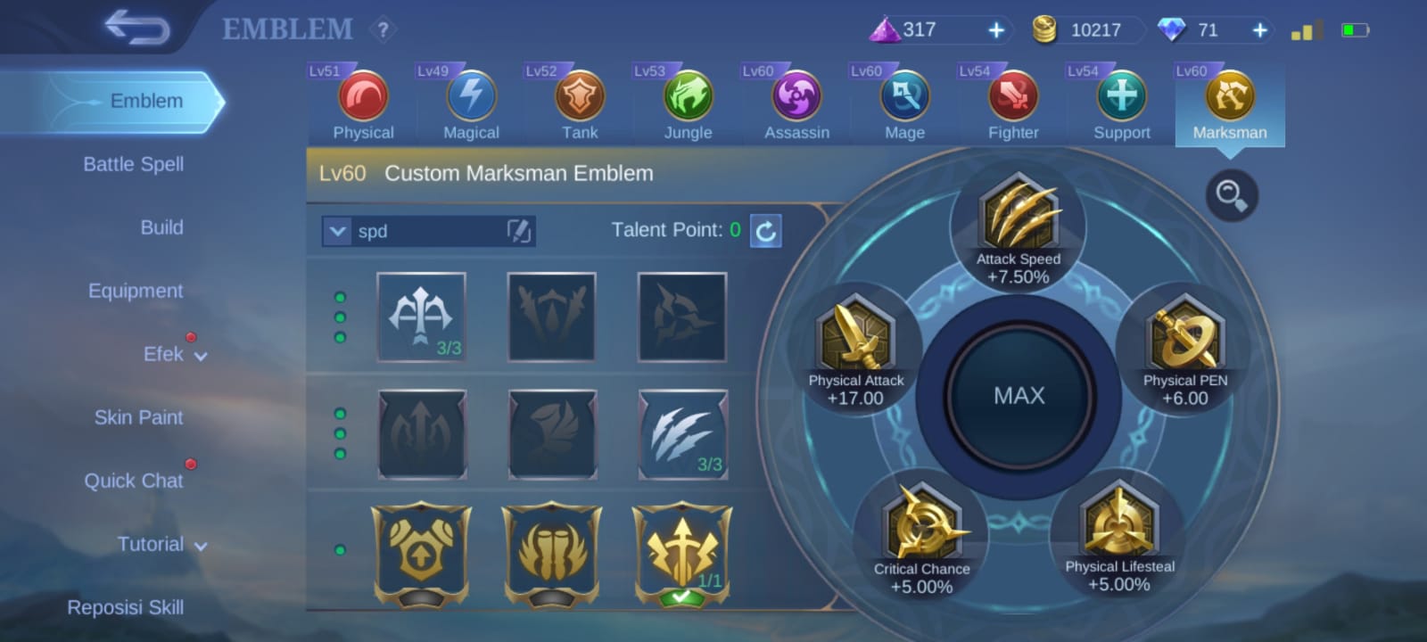 Miya Mobile Legends: Build Item, Emblem, Battle Spell